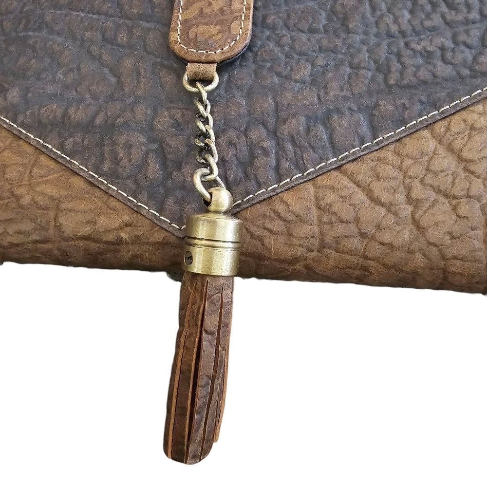 Myra Bag Handmade Thimper Wallet Cowhide Leather - Picture 2 of 6